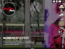Tablet Screenshot of beatlesperu.com